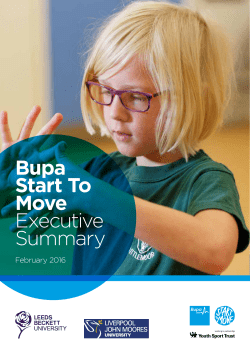 Bupa Start To Move Executive Summary