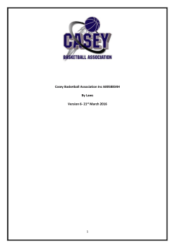Casey Basketball Association Inc A0058834H By