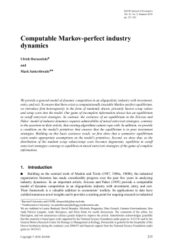Computable Markov-perfect industry dynamics