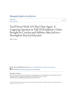 You`ll Never Work (Or Play) Here Again: A Lingering Question in