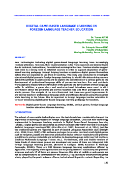 Digital Game-Based Language Learning in Foreign