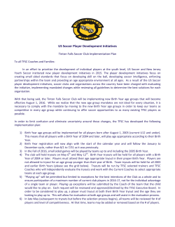US Soccer Player Development Initiatives