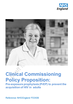 Clinical Commissioning Policy Proposition