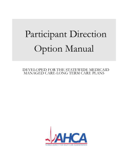 PDO Manual - The Agency For Health Care Administration