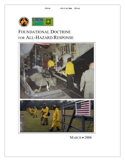 foundational doctrine for all-hazard response