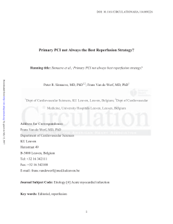 Primary PCI not Always the Best Reperfusion Strategy?