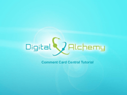 Comment Card Central 2012 - DA Academy