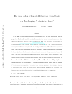 The Cross-section of Expected Returns on Penny Stocks: Are Low