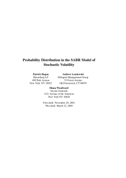 Probability Distribution in the SABR Model of Stochastic Volatility