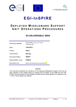 DMSU Operations Procedures