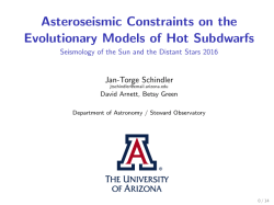 Asteroseismic Constraints on the Evolutionary Models of Hot