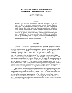 Time-Dependent Renewal-Model Probabilities When Date of Last