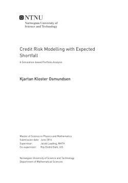Credit Risk Modelling with Expected Shortfall