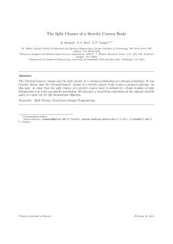 The Split Closure of a Strictly Convex Body