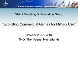 NATO MSG037 - GAMES Synergy Summit