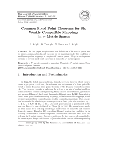 Common Fixed Point Theorems for Six Weakly Compatible