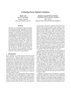 Computing Pareto Optimal Committees - LAMSADE