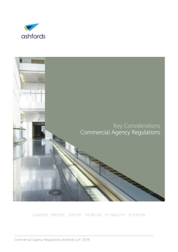 Commercial Agency Regulations Key Considerations