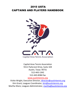 2015 usta captains and players handbook