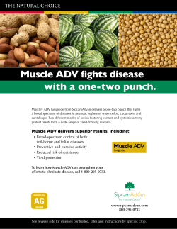 Muscle ADV fights disease with a one-two punch.