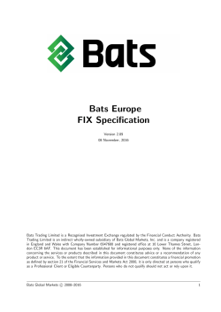 FIX Specification{}