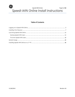 Speedi-WIN Online Install Instructions