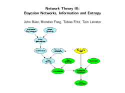 Bayesian Networks, Information and Entropy