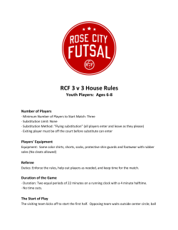 RCF 3 v 3 House Rules