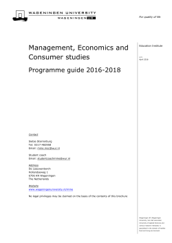 Management, Economics and Consumer studies