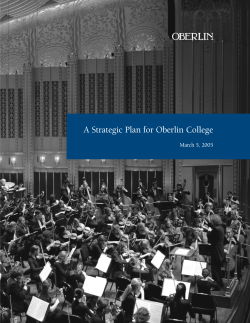 Strategic Plan | Oberlin College