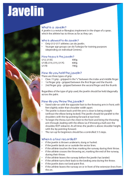 Javelin - Tallawong Park Little Athletics