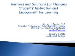 Helping Students Become More Self