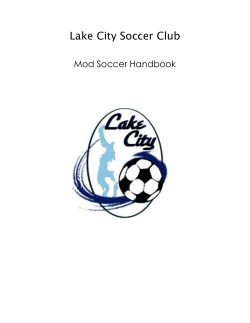 Mod Coaches Handbook - Lake City Soccer Club