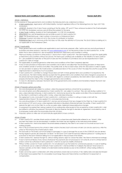 General Terms and Conditions A`dam LookOut B.V. Version April 2016