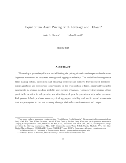 Equilibrium Asset Pricing with Leverage and Default
