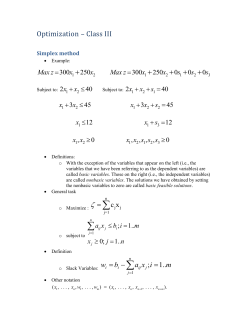 The Dual Simplex Method