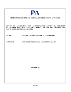 1.0 BACKROUND 1.1 On 7th September 2016, the Contracts
