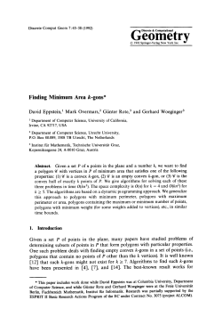 Finding minimum area k -gons