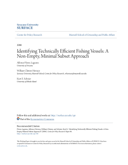 Identifying Technically Efficient Fishing Vessels: A Non