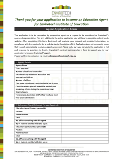 Agent Application Form