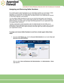 Assigning and Removing Seller Numbers