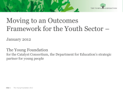 a powerpoint of the presentation `moving to an Outcomes