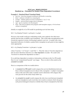 Section 24 - Extended Cox Model: Time