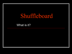 The Game of Shuffleboard - Ontario Shuffleboard Association