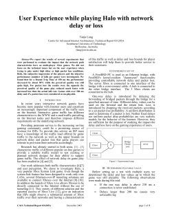 User Experience while playing Halo with network delay or loss