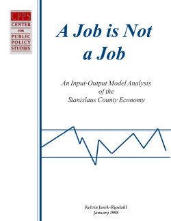 Study of the Impact of New Firms and Firm Expansions