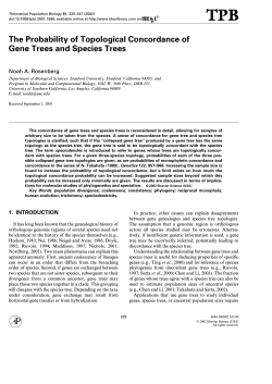 The Probability of Topological Concordance of Gene Trees and