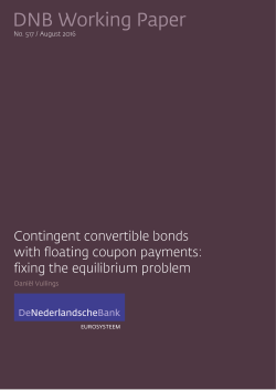 Contingent convertible bonds with floating coupon payments