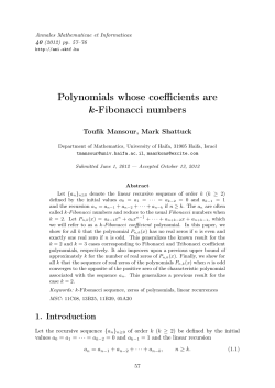 Polynomials whose coefficients are k-Fibonacci numbers