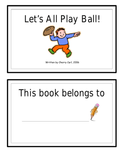 Let`s All Play Ball!